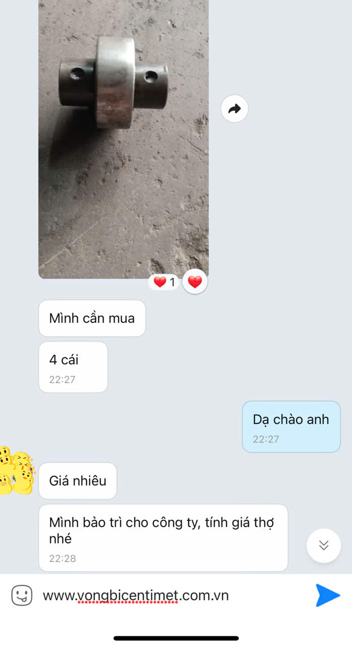 Khách hàng gửi hình sản phẩm trước khi báo giá