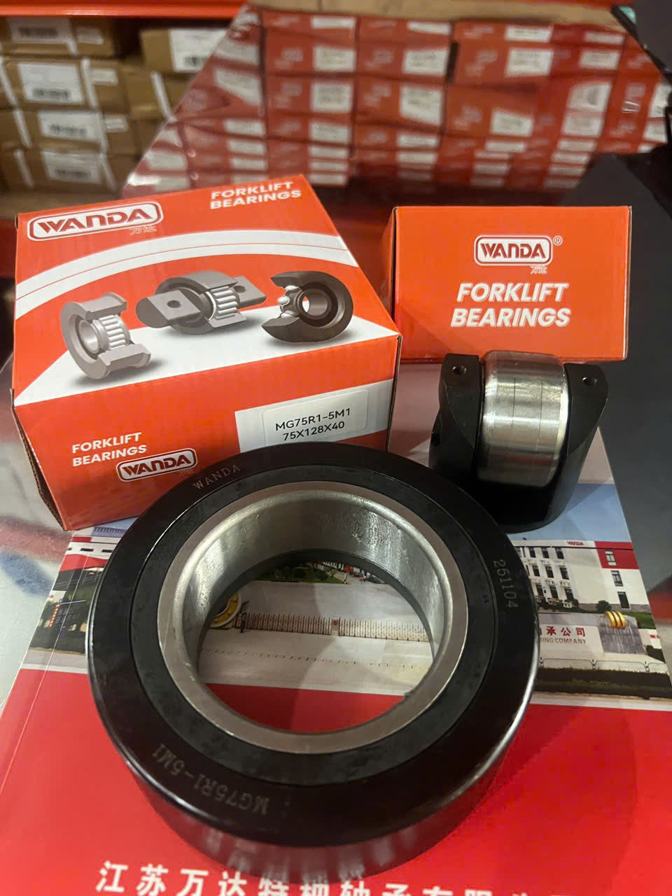 Vòng bi chuyên dụng WANDA phục vụ nhu cầu thay thế và bảo dưỡng xe nâng , máy móc công nghiệp